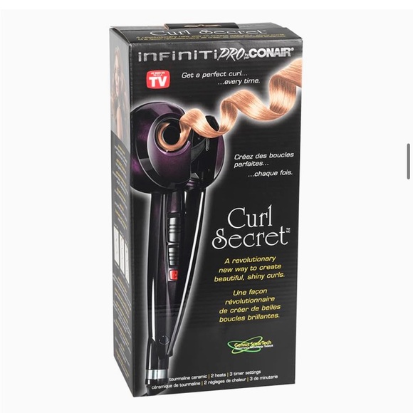 Infiniti PRO Conair Ionic Auto Rotating Curling Iron Purple with Instructions - Picture 2 of 11